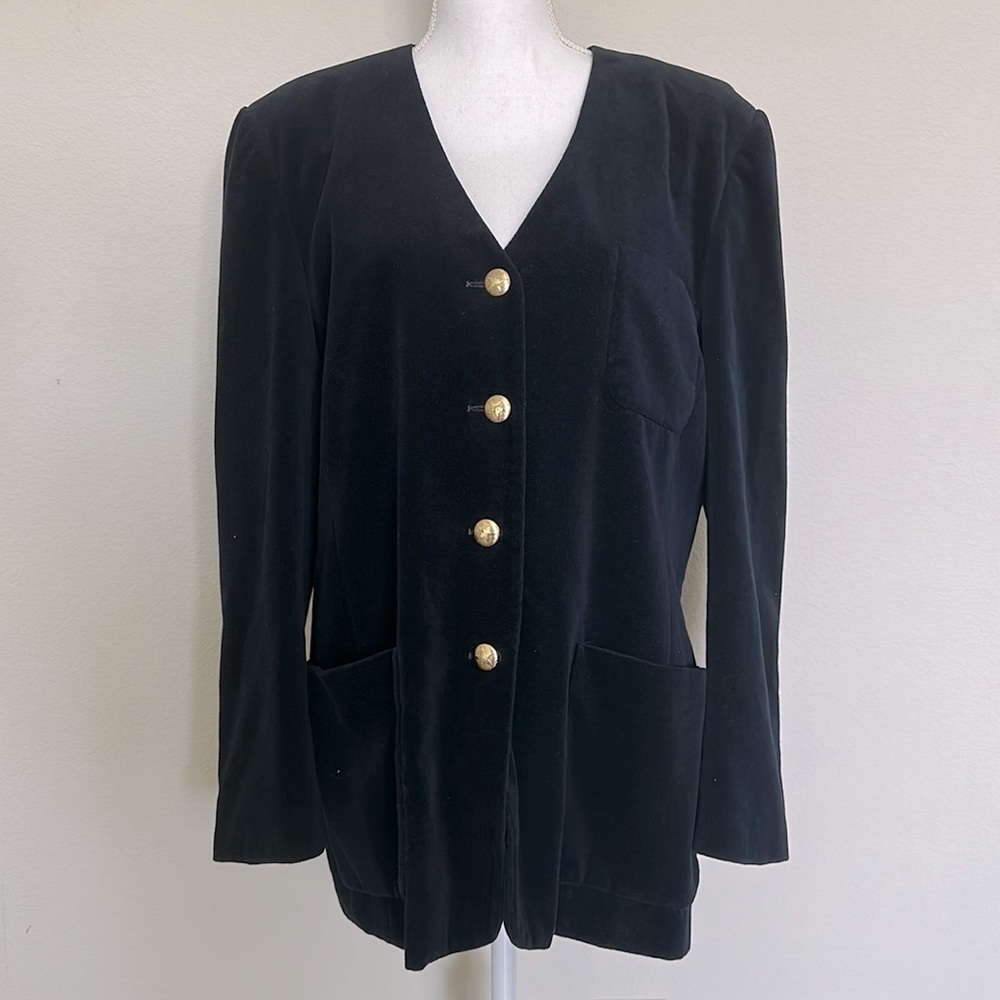 Laurel Velvet Blazer - Size 42/US 12 - Picture 2 of 8